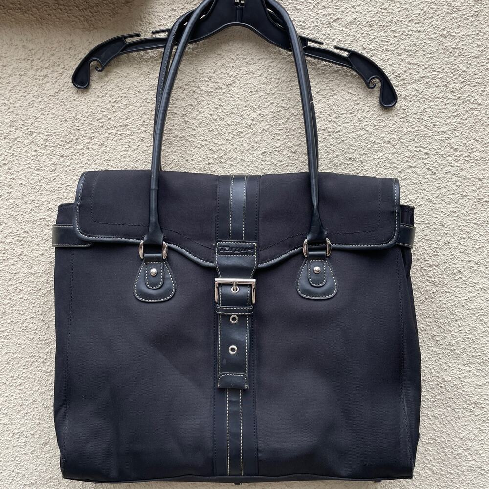 Targus Black Laptop Purse Shoulder Bag Double Handles
